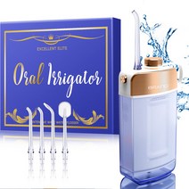 혼멘 휴대용 무선 구강청결제 대용량 스파룸 워싱 치아 4개 노즐 220ml, 화이트