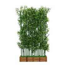 공간분리 대나무 파티션 인조 가림막 실내 인테리어, 03.50cm 길이의 베이스 + 1.8m 대나