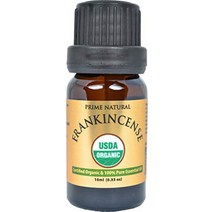 관절 연골 영양제 보수웰리아 보스엘리아 유기농 유향 에센셜 오일 10ml by 프라임 내츄럴 미국 - usda 인증 보스웰리아 세라타 - 순수 원액 치료 등급 아로마테라피 향, 유향 유기농, 1.01fl oz(1팩)