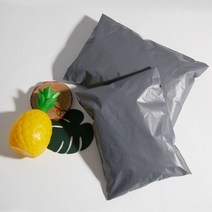 더플러스팩 HDPE 진 회색 택배봉투 100장, (18호) 18 x 25 + 4 (100매)
