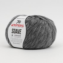 몬디알 수아브 1볼 7색 50g 240m 메리노울65% 알파카함유 이태리실 장나염실, 777. 그레이