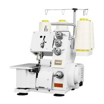 오버록 기계 재봉 미싱 오바로크 자수 마감, 핑크 4선식