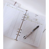 회원카드 고객관리카드 고객차트 미용실 피부과 네일샵 뷰티샵 반영구 속눈썹 A5 100page, 속지만타입B(결제X 잔액X)50매