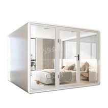 방음부스 피아노실 녹음실 생방송실, 삼면 유리 수면석 2.4x2.3x2m 침대)