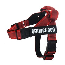 강아지 리드줄 가슴줄 산책줄 개줄 경량 반사 K9 서비스 개 조끼손잡이가 있는 및 이동식 751eEA5c5, 02 red, XS