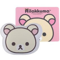 리락쿠마 젤리 손목보호대 + 마우스패드, 코리락쿠마(아이보리), 1세트