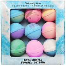 Naturally Vain 9 팩 배쓰 밤 Set - Different Scents