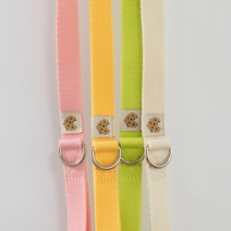 비브멍 new 젤라또 강아지 편안한 리드줄 4color, 체리블라썸(Pink) 15mm