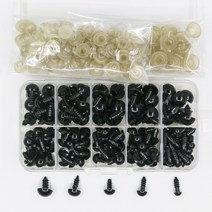 장난감용 블랙 플라스틱 봉제 안전 눈 아미구루미 10mm 안구 인형 액세서리 DIY 재미있는 장난감 눈 동물 6mm 8mm 12mm 16mm, 12mm+100pcs