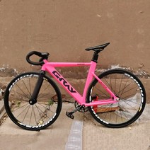 인치자전거 bicycle 24 26 그레이 트랙 자전거 Fixie 자전거 알루미늄 합금 프레임 OTA 48T 크랭크 셋 700C, 04 Pink_02 52cm(170cm-180cm)