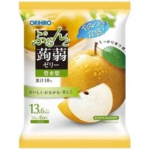 일본 간식 젤리 오리히로 푸른과 곤약 파우치 배 6 개 입 × 12 봉지