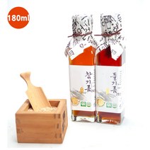 똑똑한먹방 180ml 참기름 참깨가루 식용유 기름 참기름과들기름 드레싱소스 들깨효능 생들기름효능 참깨효, 1개
