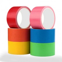 다이스 칼라 멀티테이프 붙였다 떼었다 끈적임이 없는 매직 테이프, 분홍_길이10M-폭25mm
