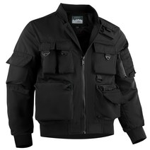 멀티 포켓 카고 재킷 캐주얼 스탠드 칼라 윈드브레이커 재킷 야외 활동용 전술 재킷