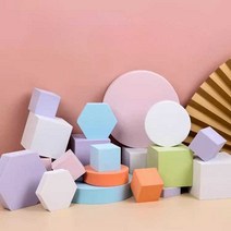 셀프 스튜디오 큐브 모형 소품 쇼핑몰 사진 촬영 장식, 블루 큐브 10x8cm