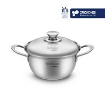 키친아트 3중바닥 인덕션겸용 인덕션용냄비 인덕션전용냄비 베니 스텐 통3중스텐냄비 양수냄비 20cm, 1개