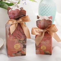 수납 박스2018 우아한 꽃병 모양의 결혼식 사탕 상자 2 크기 설탕 컨테이너 이벤트 파티 용품 선물 케이스, 04 E_01 5x5x11.5cm