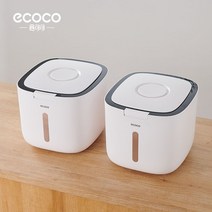 쌀독 잡곡통 잡곡 가정용 쌀보관통 쌀통 밀폐 방습 10kg, 클래식 블랙 라지 2개입  기장가루 별도포장