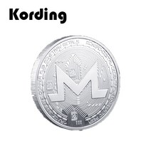 코딩 KD-91 가상화폐 기념주화 비트코인 이더리움 리플 도지코인 동전, 13. 모네로, 실버