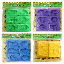 도너랜드 클레이플레이 세트 점토 바다친구 6종몰드, 50개