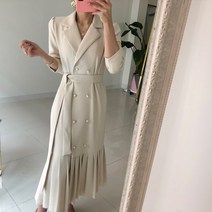 가을 럭셔리 롱 원피스 더블 66 77 88 사이즈 빅사이즈 하객룩 오피스룩 30 40대