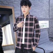 스트라이프긴팔셔츠 봄 여름 타입 남 긴팔와이셔츠 스틱 문격 스윗 중년 청년 비지니스 캐쥬얼 슬림 상의 2823231237