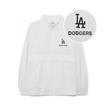 (정품)MLB 엠엘비 베이직 아노락(홑겹) LA (White)