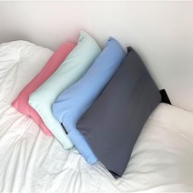 빨아 쓰는 편안한 비즈 사각 꿀잠 베개/푹신한베개/낮잠베개/숙면베개/수면베개/캠핑베개/땅콩베개/시원한베개/사계절베개/낮은베개/폭신한베개, 블루