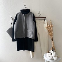 아이엠수 퓨어 모직 조끼