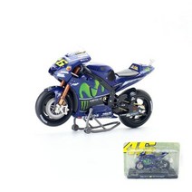 1:18 honda vtr 2001 레이싱 오토바이 모델 장난감 자동차 컬렉션 오프로드, YZR-M1 2017