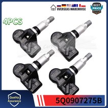 [타이어] 2355519 아우디 A3 A4 A5 Q3 Q5 Q7 포르쉐 카이엔 마칸 폭스 바겐 골프 Eos 타이어 압력 TPMS 센서 모니터링 시스템 5Q0907275B 4X, [01] 4 Pieces