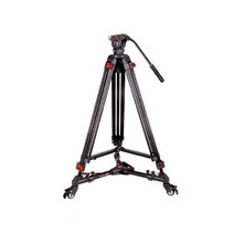 카메라 삼각대 3미 소니 1500C/2500C 스탠드 AX700 AX2000E NXZ150 Z280V 트리폴드, 블랙 프로페셔널 1.8m + 휠 + 수납 가방