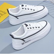 Momolatti 여성용 배색 붕대 캐주얼 스니커즈