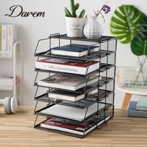 압정보관 도장꽂이 정리 데스크 서류 트레이 7p 메모지보관 지우개 메모지 업무효율, 1개, 화이트