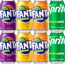 마셔몰 환타오렌지 355ml(12캔)+환타포도 355ml(12캔)+환타파인애플 355ml(12캔)+스프라이트 355ml(12캔) 총48캔, 1세트, 355ml