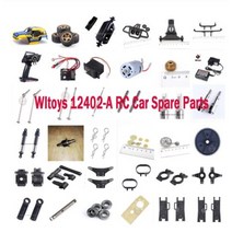 베이스프론트헤드 wltoys 12402-a 12402a rc 자동차 예비 부품 쉘 타이어 서보 모터 기어 리모콘 수신기 드라이브 샤프트 스윙 암 등, 12401-0285