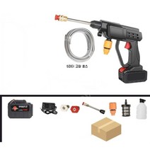 쏘고쏘고365 세차 압축분무기 리툼 휴대용 충전식 물대포 고압세척기 버블 세척 물뿌리개, 25.96HV