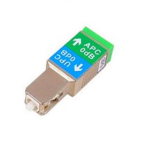 0dB SC/UPC male -SC/APC female optical fiber adapter 0dB attenuator connectors, 0dB UPC to APC