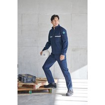 (지벤종합상사)ZB-P2105 작업복 단체복 근무복 유니폼 춘추복 사계절 허리매직밴드 데님 바지, 블루