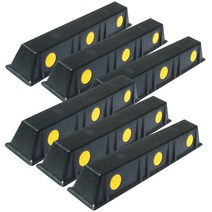 하이큐 PP주차블럭 일반형 750 ( 6개세트 ), 본품6개 (설치장소 콘크리트 : 세트앙카)