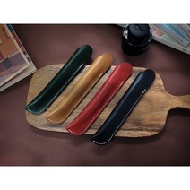 어메이징크로스 1구 싱글 가죽 펜 파우치 만년필 케이스 고급 필통 수제 공방, 그린