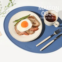 시에르 실리콘 시에르 실리콘 타원 테이블매트, L04파우더