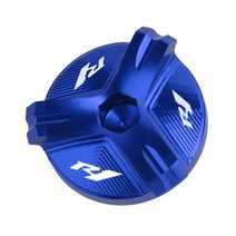 호환 오토바이부품 프레임 오토바이 CNC 엔진 오일 필러 캡 플러그 커버 야마하 YZF R1 R3 R6 1998-2020 2, 13 R1 Blue