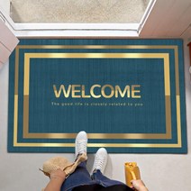 웰컴 WELCOME 매트 입구 발판 현관 업소용 입구 러그 어서오세요 발매트, 횡판(공작람) + 80x120cm(가로판)