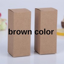 박스 지관통 종이 화구 원통케이스 포스터 100 개/몫 5 ml/15 ml/20 ml/30 ml/50 ml/80 ml/100 ml 브라운/화이트/블랙 크래프트 선물 상자 립스틱 향, [01] Brown color, [10] 100ml 45x45x157mm