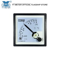 자전거 파워미터 yt72 삼상 역률 측정기 cos380v 100v 5a 포인터-101 ac 위상 시퀀스 리드 지연 cp72 dh72 크기 6868mm 단상, 왜냐하면 380v 5a