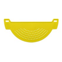 Kitchen Rice Cleaner Household Washing Sieve Can Hang Sticks Brush Drain Filter Baffle, 한개옵션1, 03 Yellow