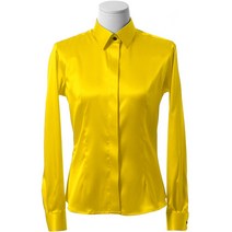 패션올리고 WDS200310-여성용 솔리드 공단스판 셔츠 실크셔츠