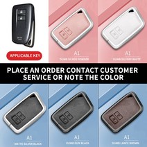 알루미늄 합금 가죽 자동차 키 하우징 렉서스 CT200H GX400 GX460 IS250 IS300C RX270 ES240 용 원격 키 하우징 비즈니스 스타일, A1+silvery