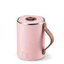 약탕기 가정용 업소용 한약 도자기 중탕기 대용량 홍삼 달임기 전기 탕약기 350ml 건강 냄비 전기 주전자, 02 Pink_01 220v